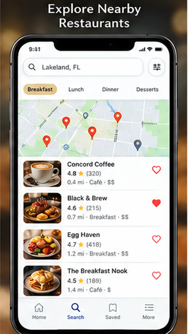 Dining Perfection promotional mockup